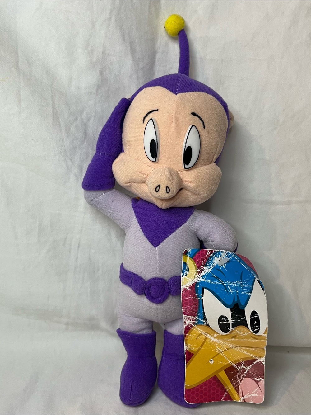 NWT Looney Tunes Duck Dodgers Space Cadet Porky Pig Plush 8" Nanco Vintage